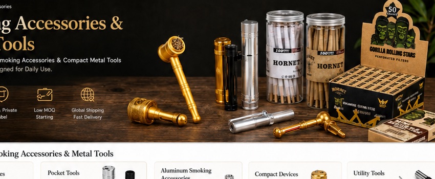 Metal smoking accessories wholesale category